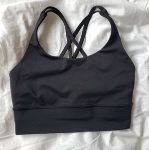 Lululemon Black Energy Bra Long Line